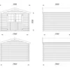 Gartenhaus Nora 7,3 m²