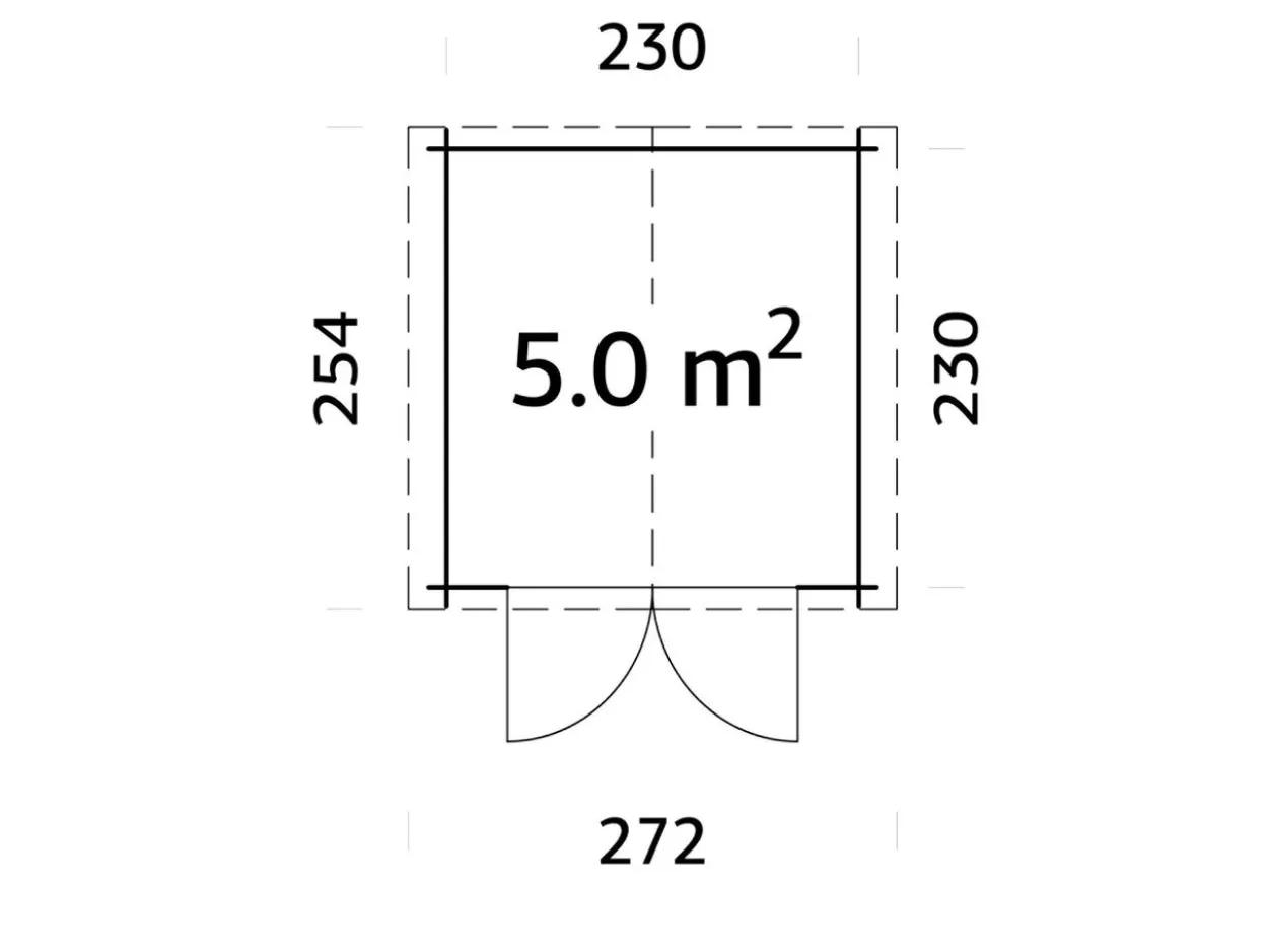 Gartenhaus Nora 5,0 m²
