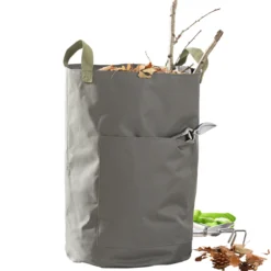 Garten-Laubtasche aus Polyester, Ø ca. 40 x 60 cm - Grau