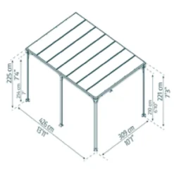Gartenpavillon Milano 4300