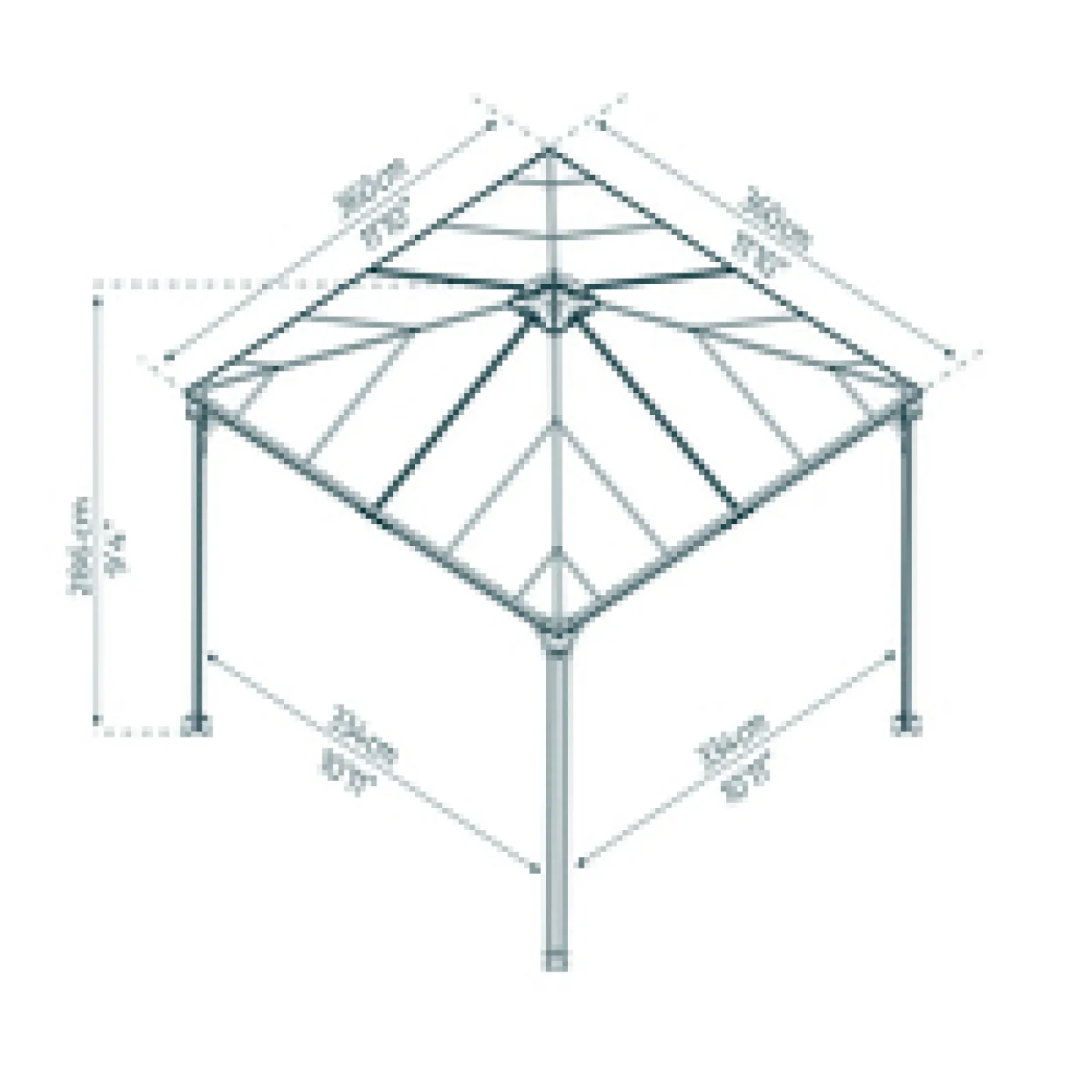 Gartenpavillon "Palermo 3600"