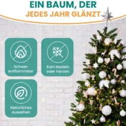 Gartenpirat Tannenbaum 210 cm BonTree Tanne Weihnachtsbaum PE/PVC-Mix