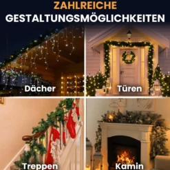Gartenpirat Tannengirlande Länge 20,25 m 300 LED warmweiß