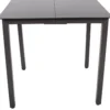 Gartentisch aus Alu 80x80 Schwarz