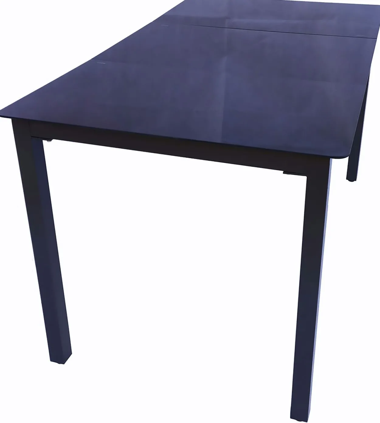 Gartentisch aus Alu 140x80 Schwarz