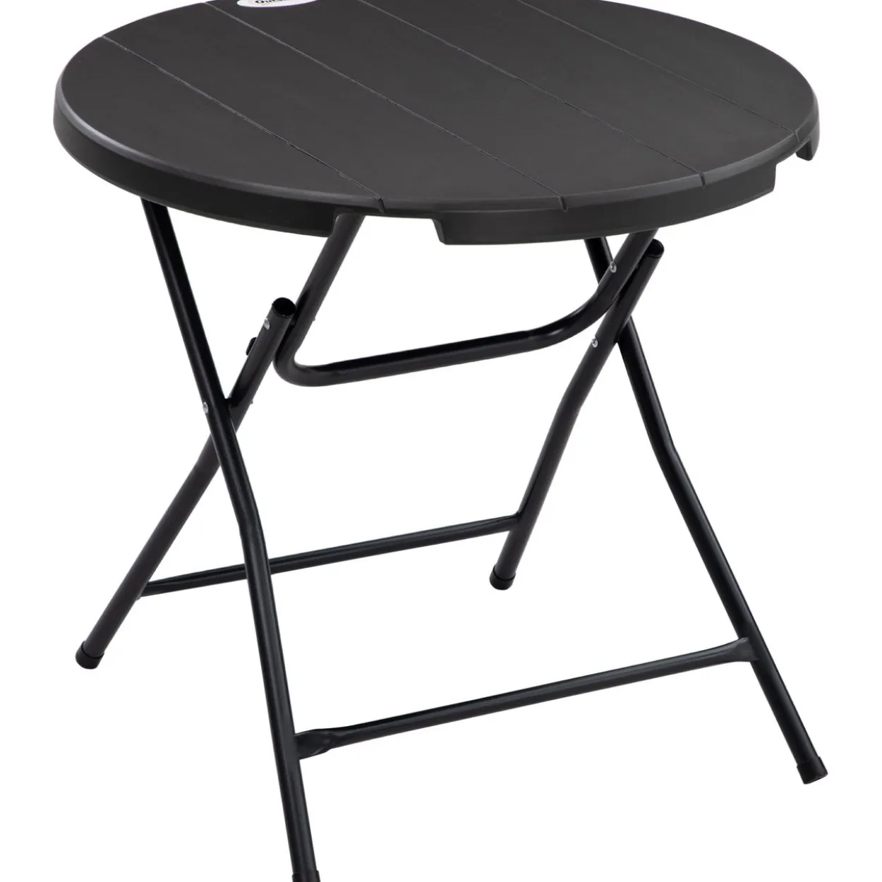 Gartentisch, Runder Klapptisch, Ø80 cm Beistelltisch