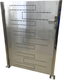 Gartentor aus rostfreiem Stahl, ca. 100 x 125 cm