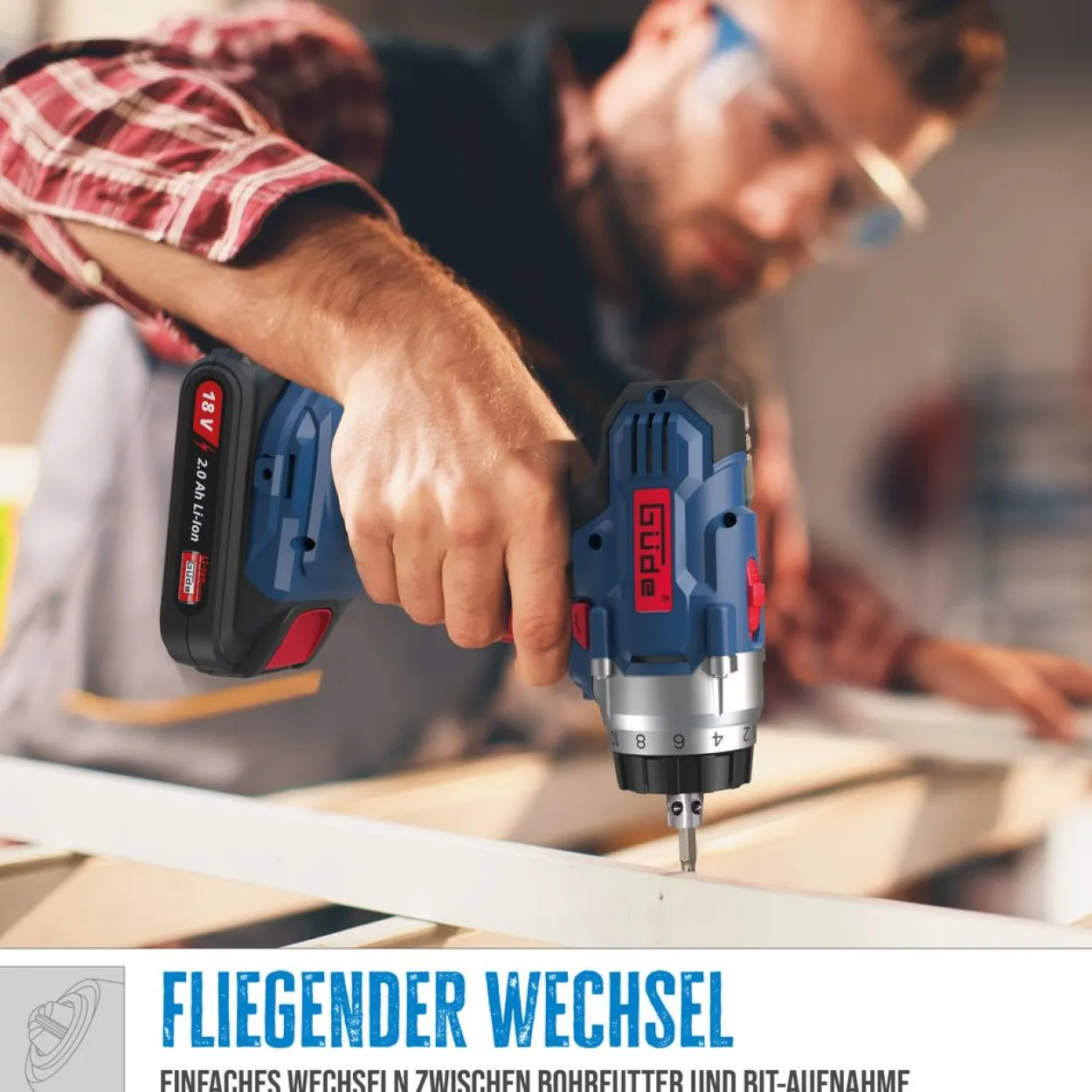 Güde Akku Bohrschrauber BS 18-0 II