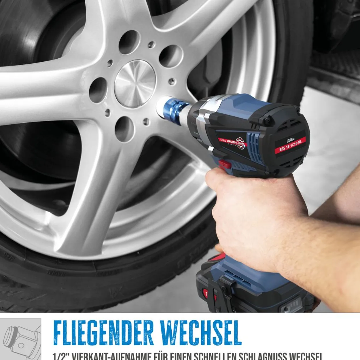 Güde Akku Schlagschrauber BSS 18 1 2-0 BL