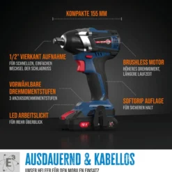 Güde Akku Schlagschrauber BSS 18 1 2-0 BL
