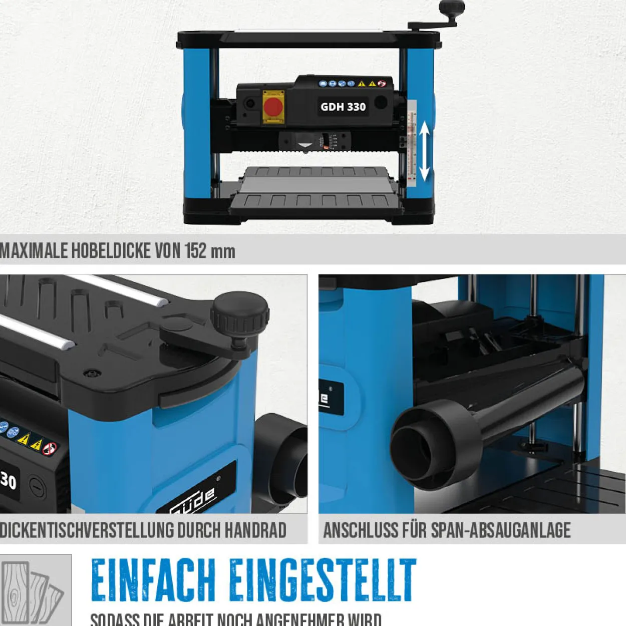 Güde Dickenhobel GDH 330