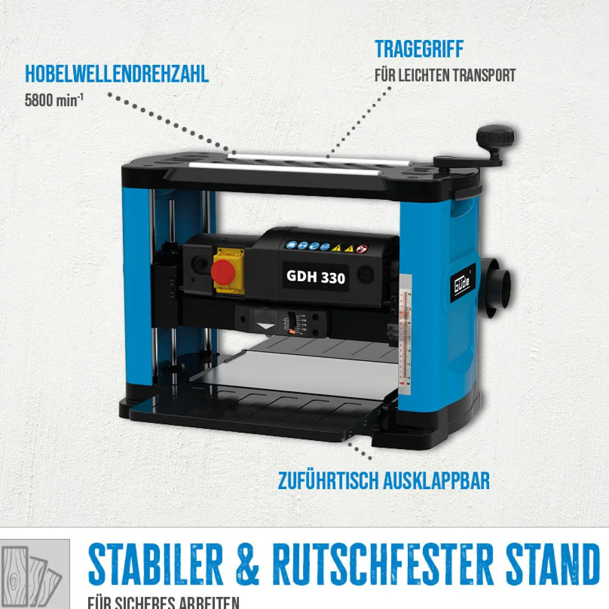 Güde Dickenhobel GDH 330