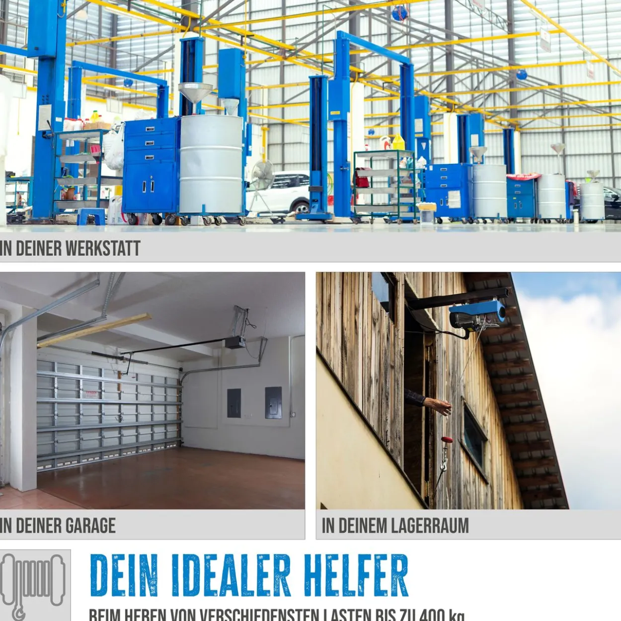 Güde Elektrischer Seilzug GSZ 200/400