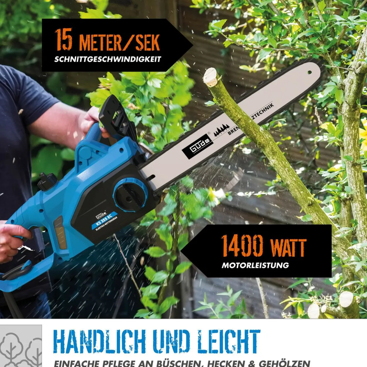 Güde Elektrokettensäge KS 355 EC