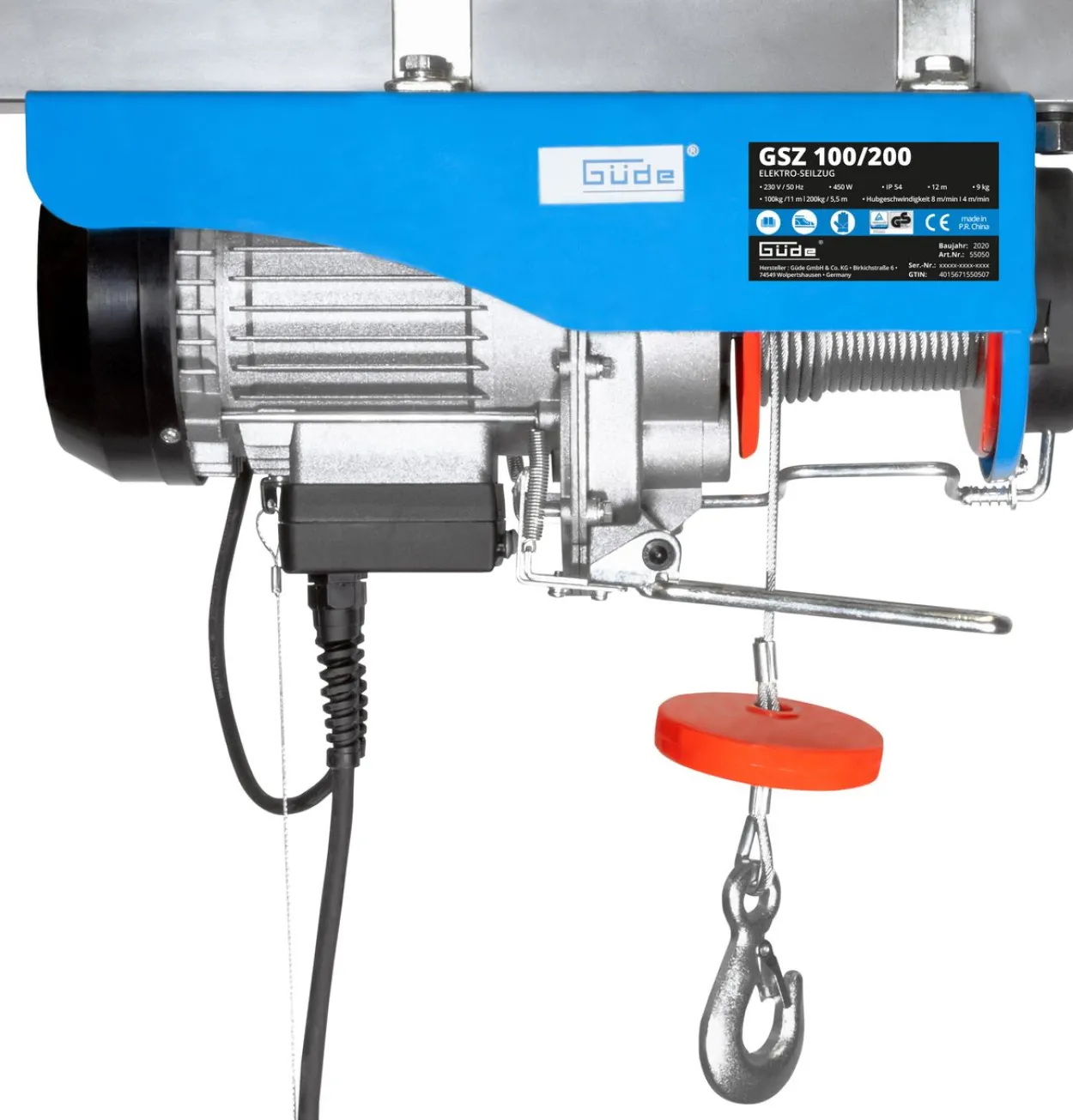 Güde Elektro-Seilzug GSZ 100/200