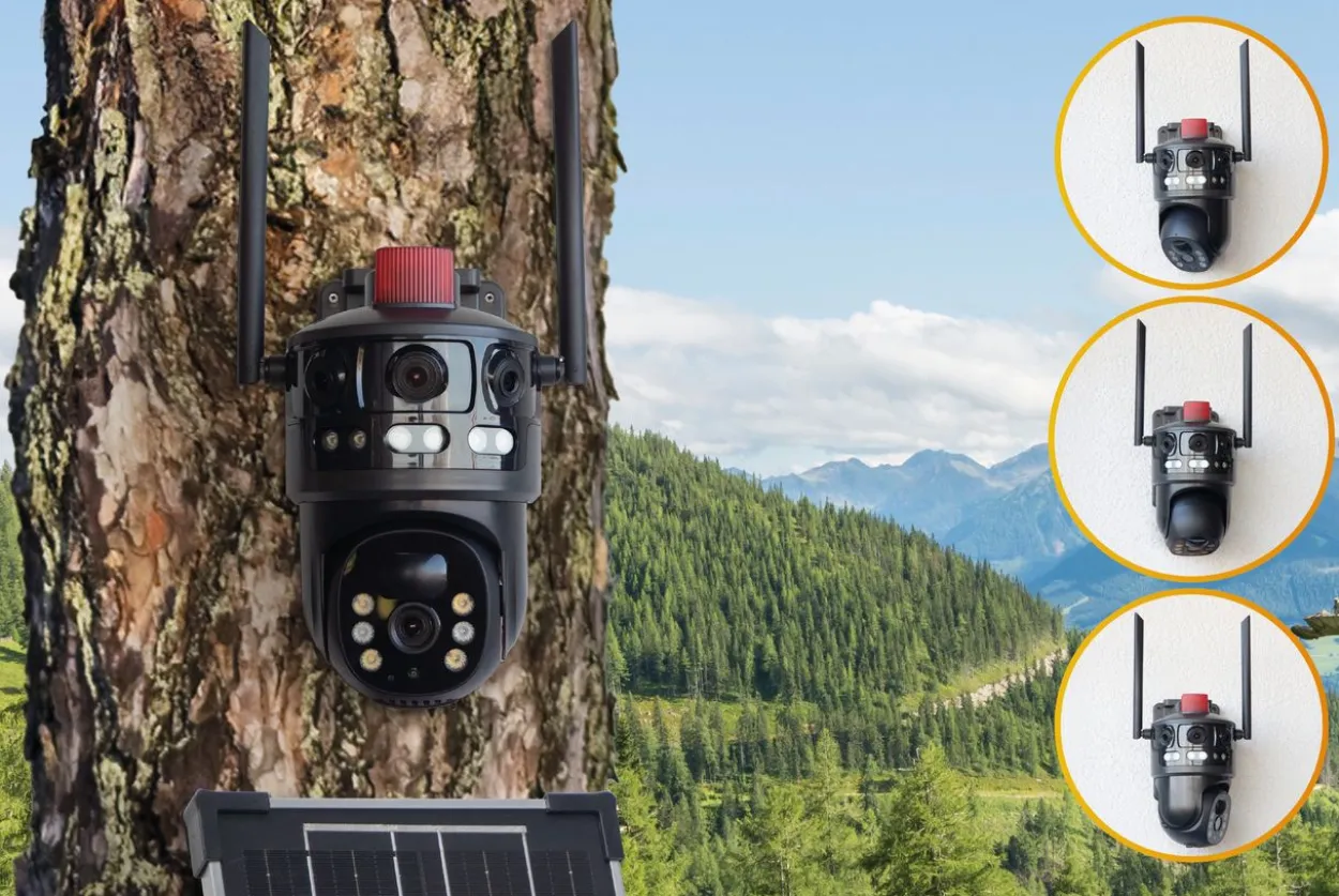4G Dual Kamera Outdoor TX-329 mit Solarmodul