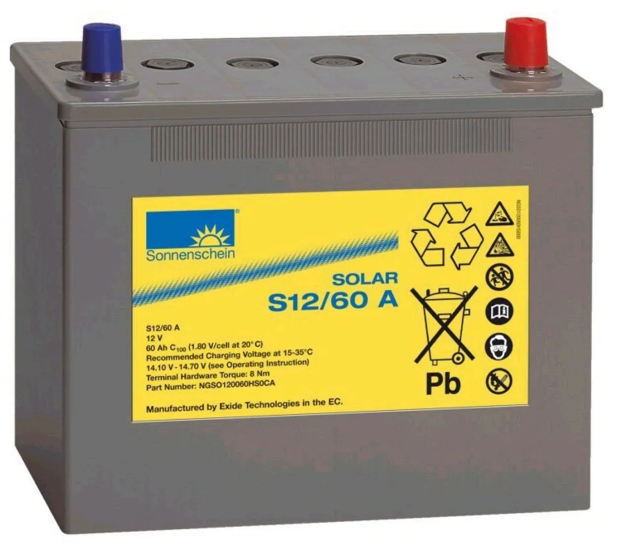 Gel-Batterie 60 Ah, 12 V