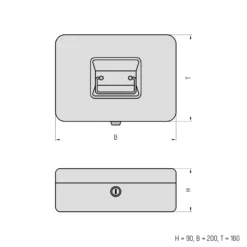 Geldkassette - GK 10 - Blau - GK 10 - H90xB200xT160mm
