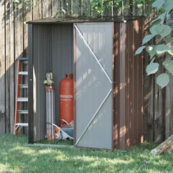 Gerätehaus mit Pultdach 1,34 m² Metall Gartenhaus Geräteschuppen