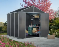Gerätehaus Rubicon 237X229X235 cm Dunkelgrau