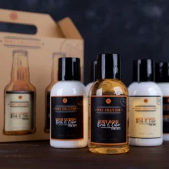 Geschenkset MEN'S COLLECTION in Sixpack Geschenkbox aus Kraftpapier