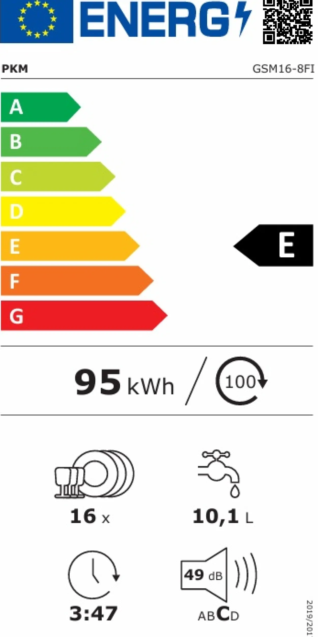 Geschirrspüler, vollintegriert GSM16-8FI