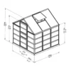 Gewächshaus aus Aluminium - HANS