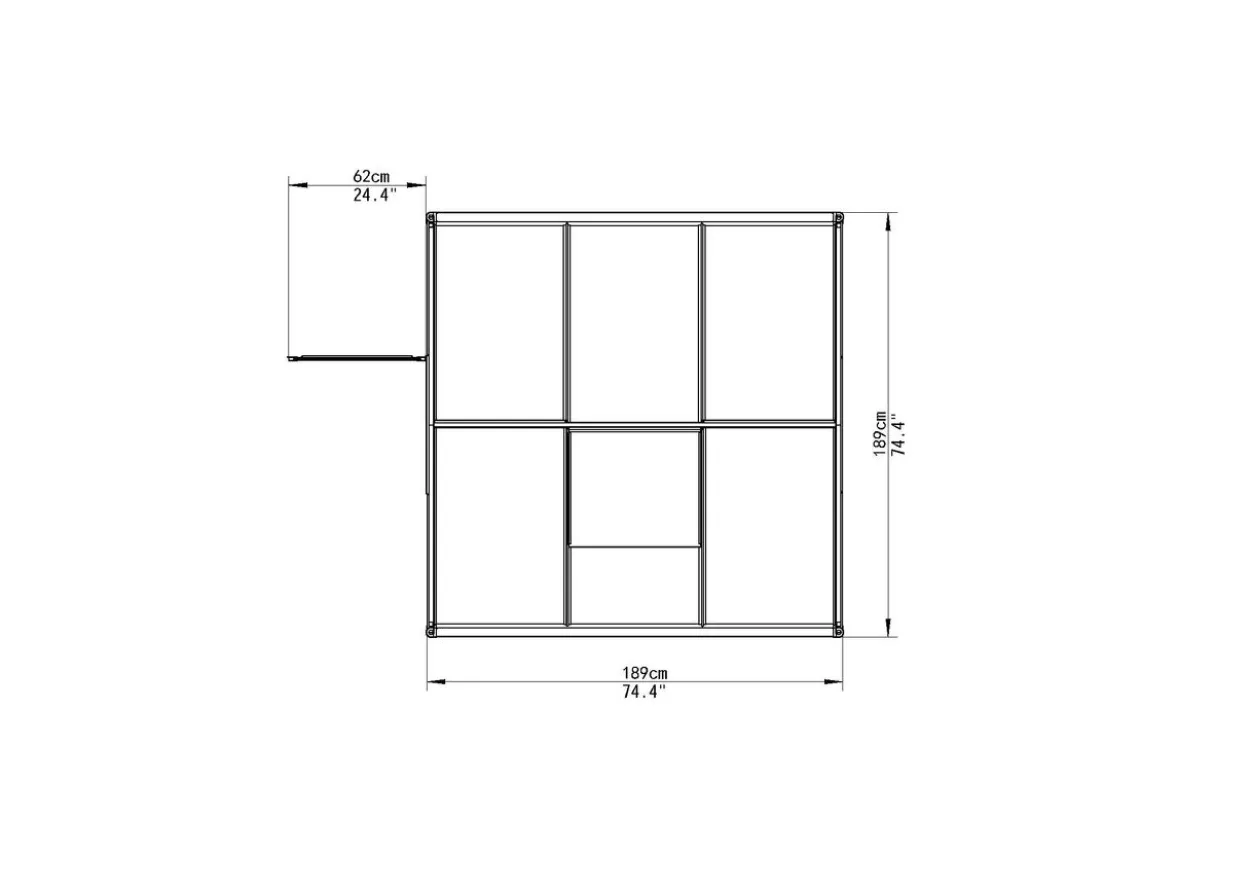 Gewächshaus aus Aluminium - HANS