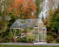 Gewächshaus Harmony 6x8 Alu Silber 185x247cm