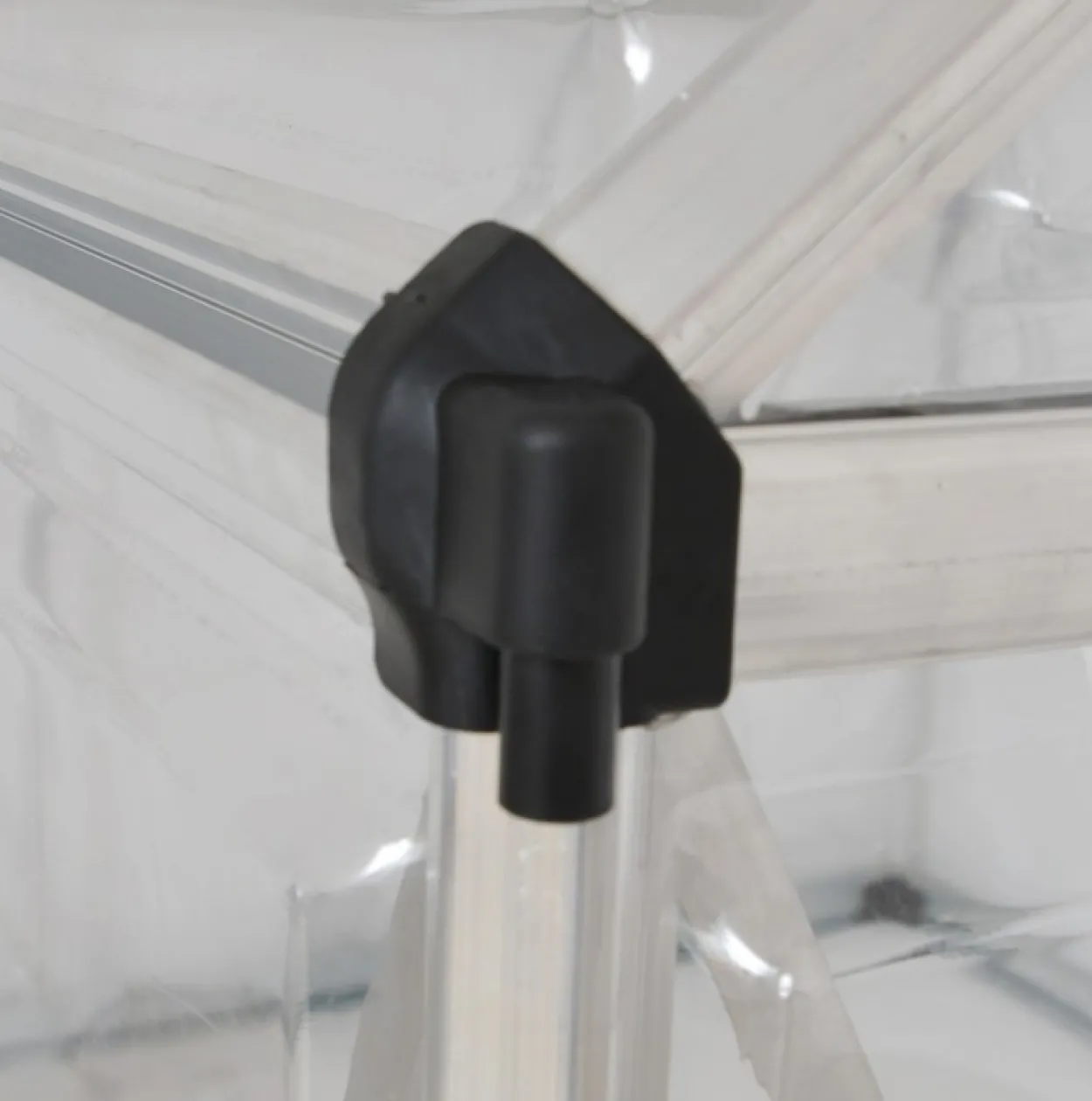 Gewächshaus Harmony 6x8 Alu Silber 185x247cm