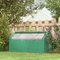 Gewächshaus Tomatenhaus mit UV-beständige Folie Grün 180x92x92cm