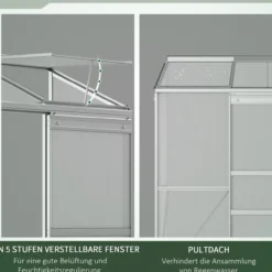 Gewächshaus Treibhaus mit Schiebetür