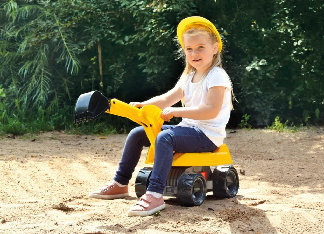 GIGA TRUCKS Aufsitz-Spielzeugbagger