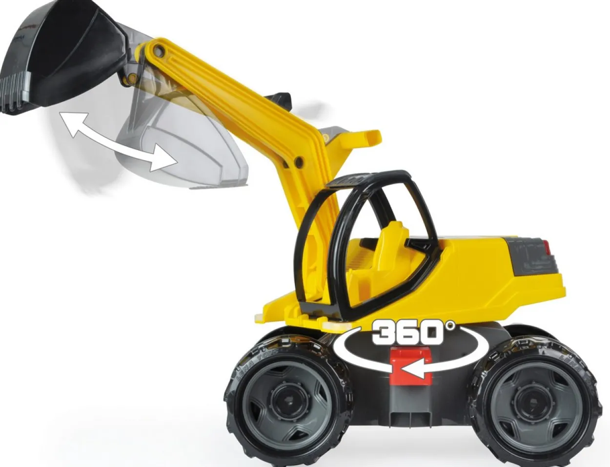 GIGA TRUCKS Spielzeugbagger Pro, schwarz/gelb