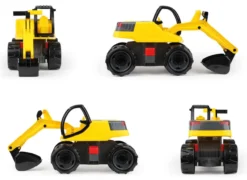 GIGA TRUCKS Spielzeugbagger Pro, schwarz/gelb