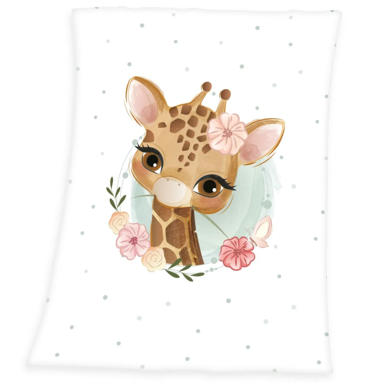Giraffe Microfaserflausch-Decke Größe 75x100 cm