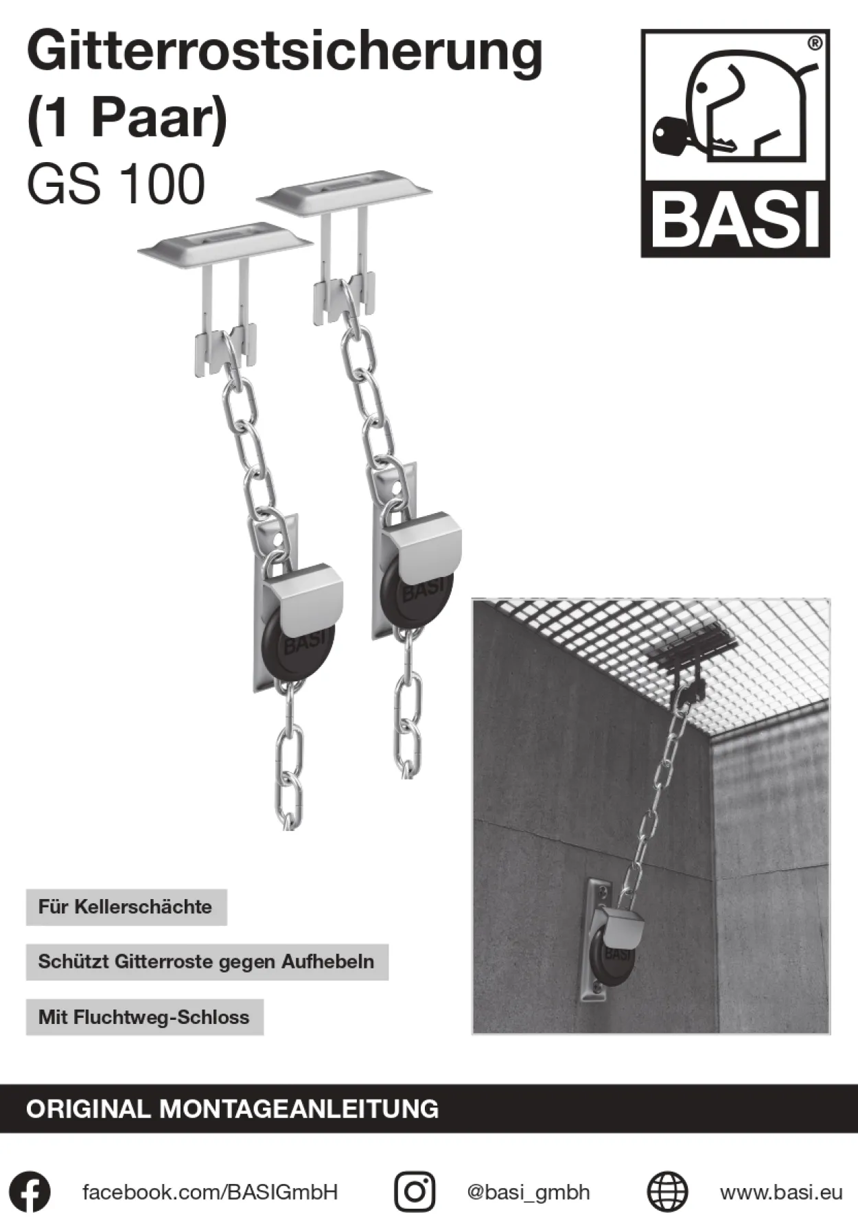 Gitterrostsicherung - GS 100