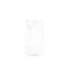 Glas Set Stripe Riffel Longdrink-Glas, Glas, Hitzebeständig 500ml