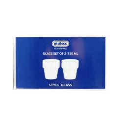 Gläser Set 350 ml Borosilikatglas für Eiskaffee, Tee, Saft Hitzebeständig