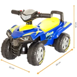 GOOD YEAR Rutscherauto, Kinder-Quad, Rutschauto in blau