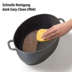 Gourmet Bräter oval mit Aroma-Glasdeckel