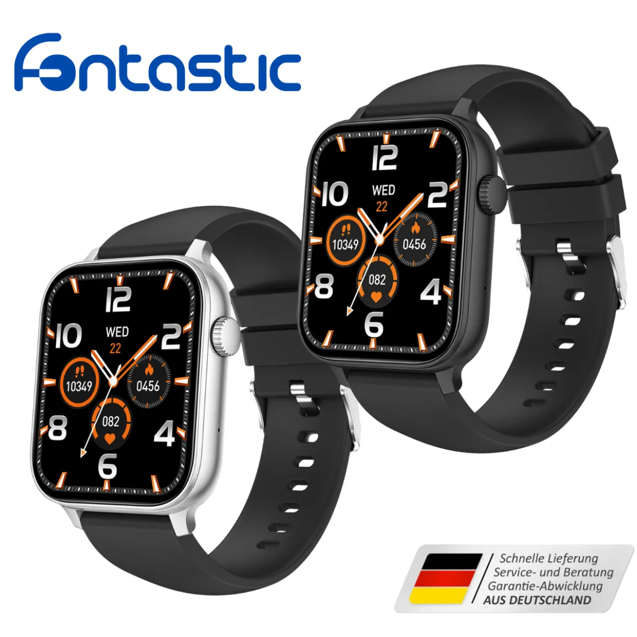 GPS Smartwatch Loca 1.85“ Display silber