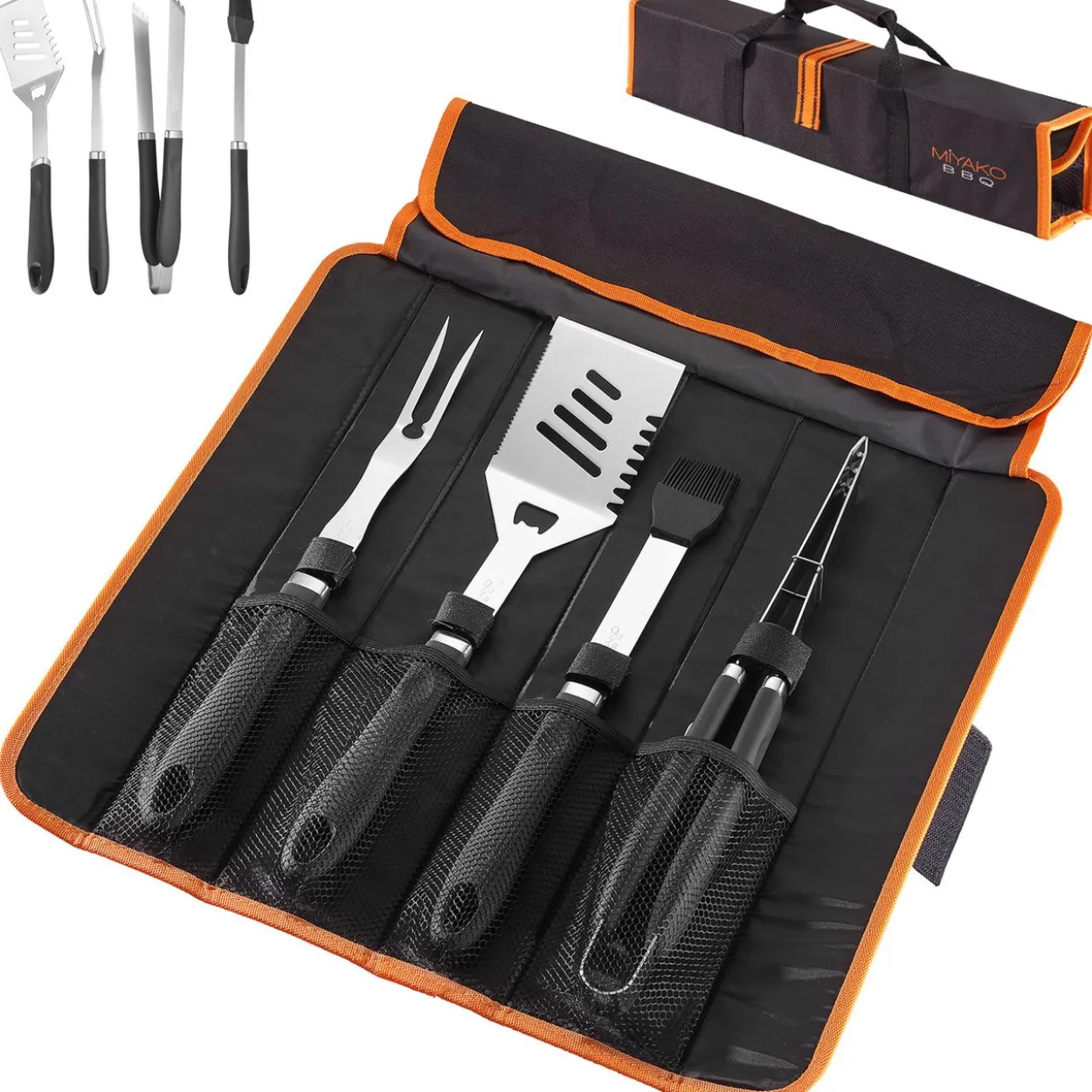 Grillbesteck 4tlg + Tasche
