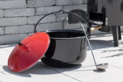Grillgourmet Emaillierter Eintopfofen/Gulaschkanone