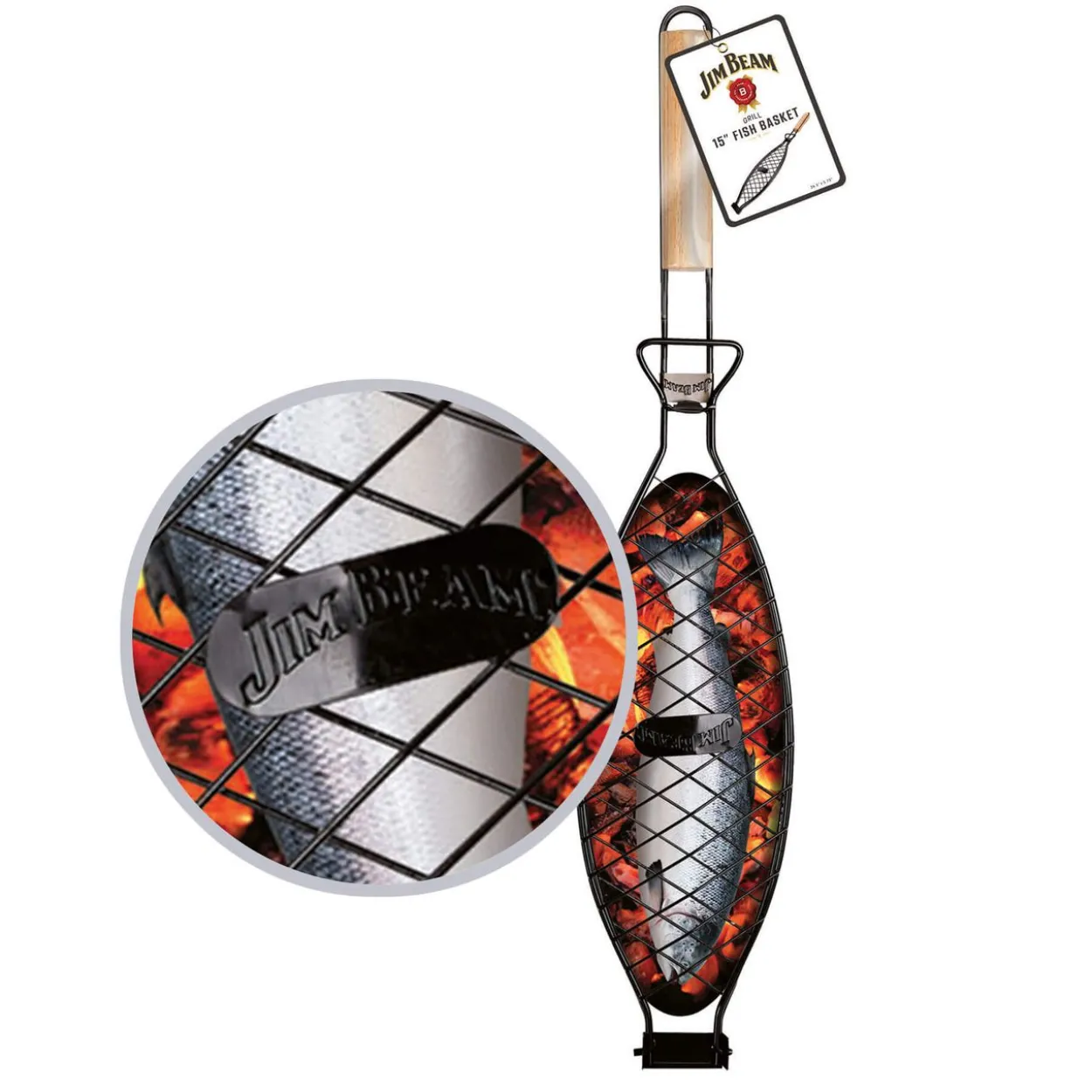 Grillkorb für große Fische