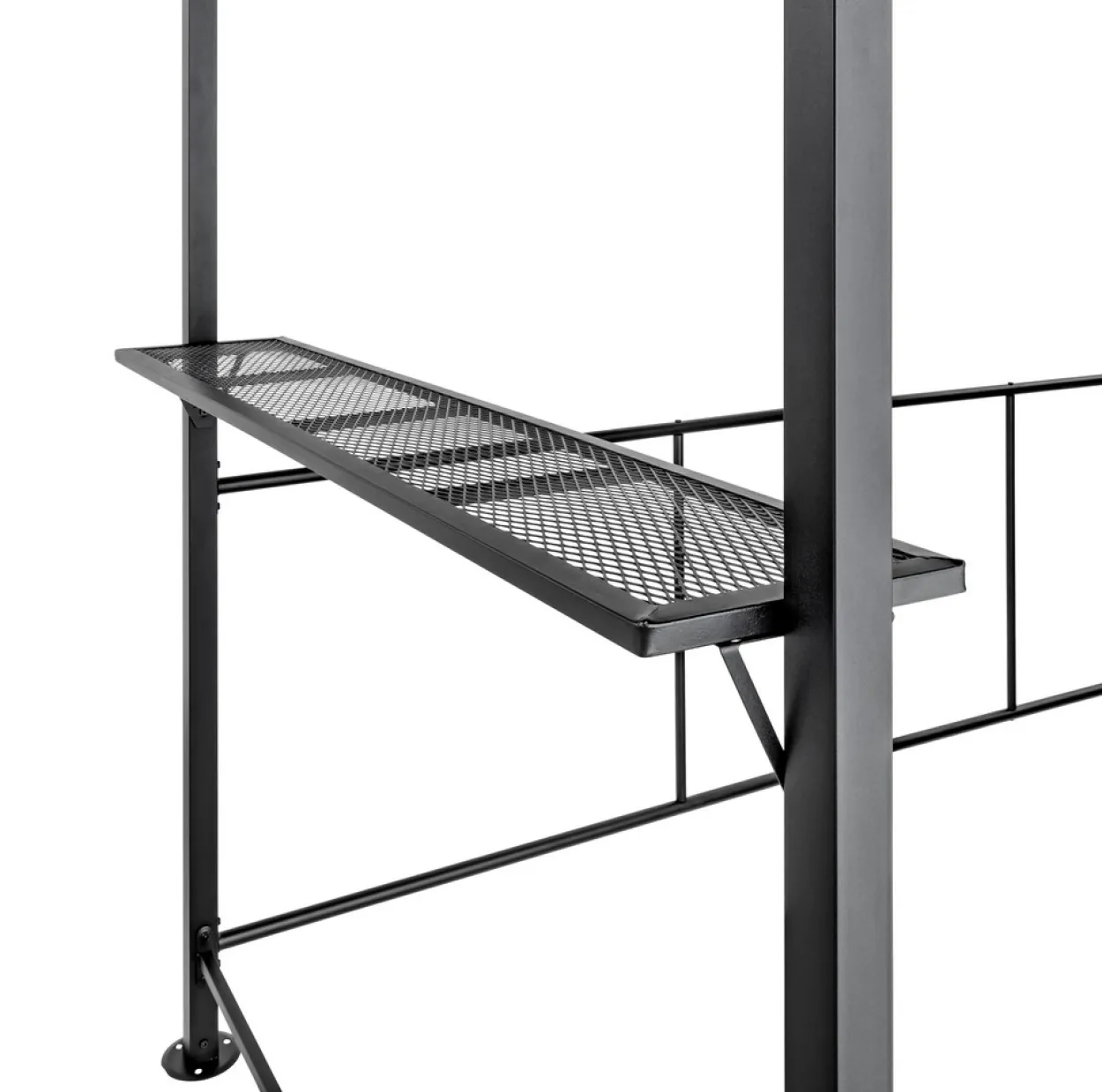 Grillpavillon aus Aluminium, ca. 165 x 275 x 235 cm - Anthrazit