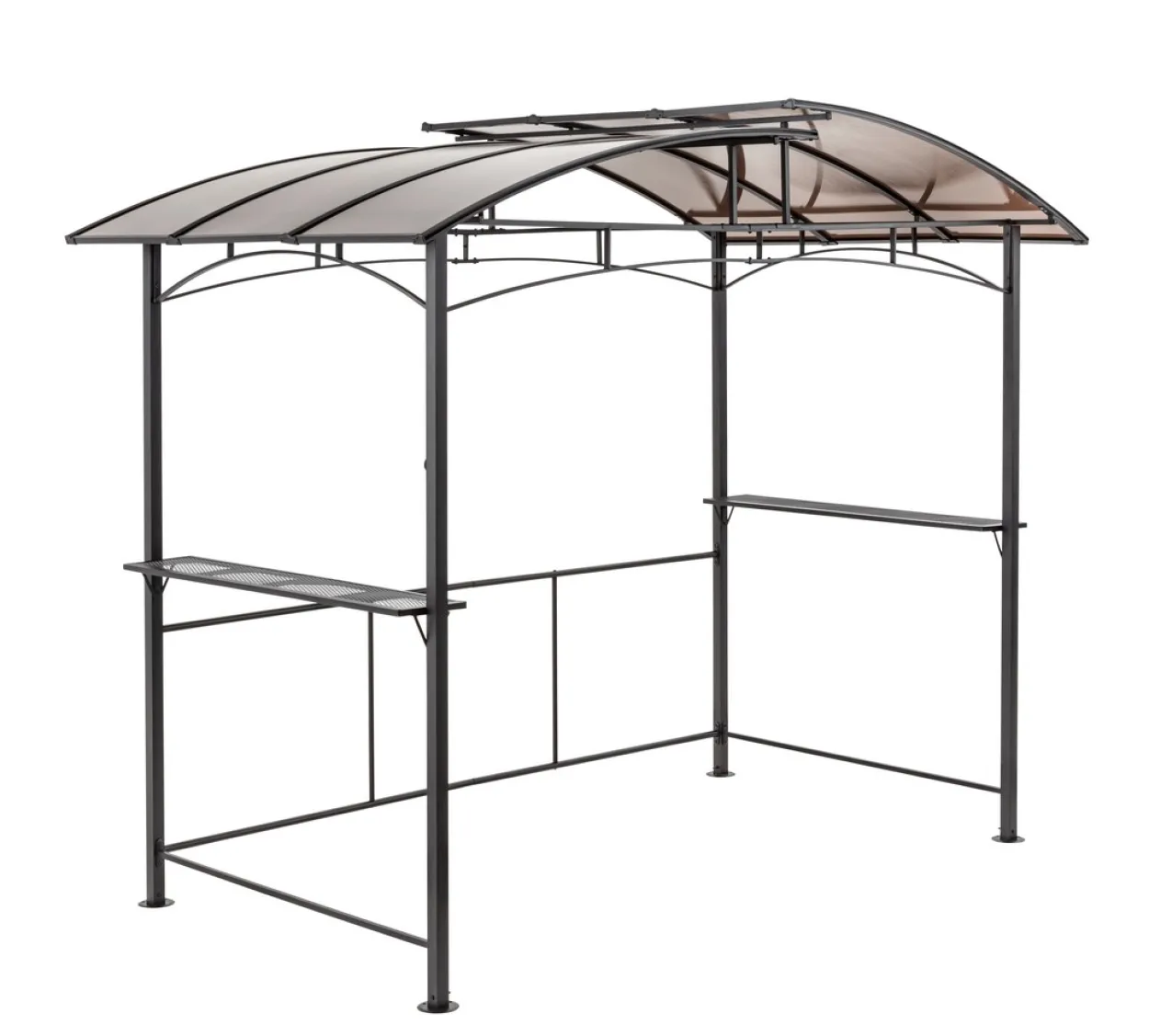 Grillpavillon aus Aluminium, ca. 165 x 275 x 235 cm - Anthrazit