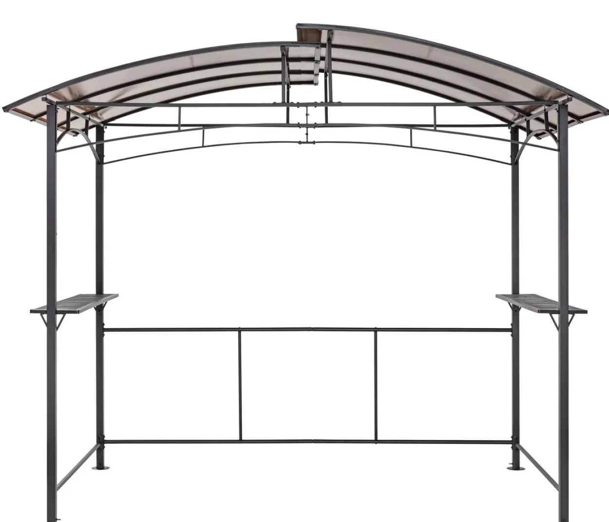 Grillpavillon aus Aluminium, ca. 165 x 275 x 235 cm - Anthrazit