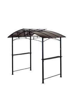 Grillpavillon aus Aluminium, ca. 163 x 243 x 235 cm - Anthrazit