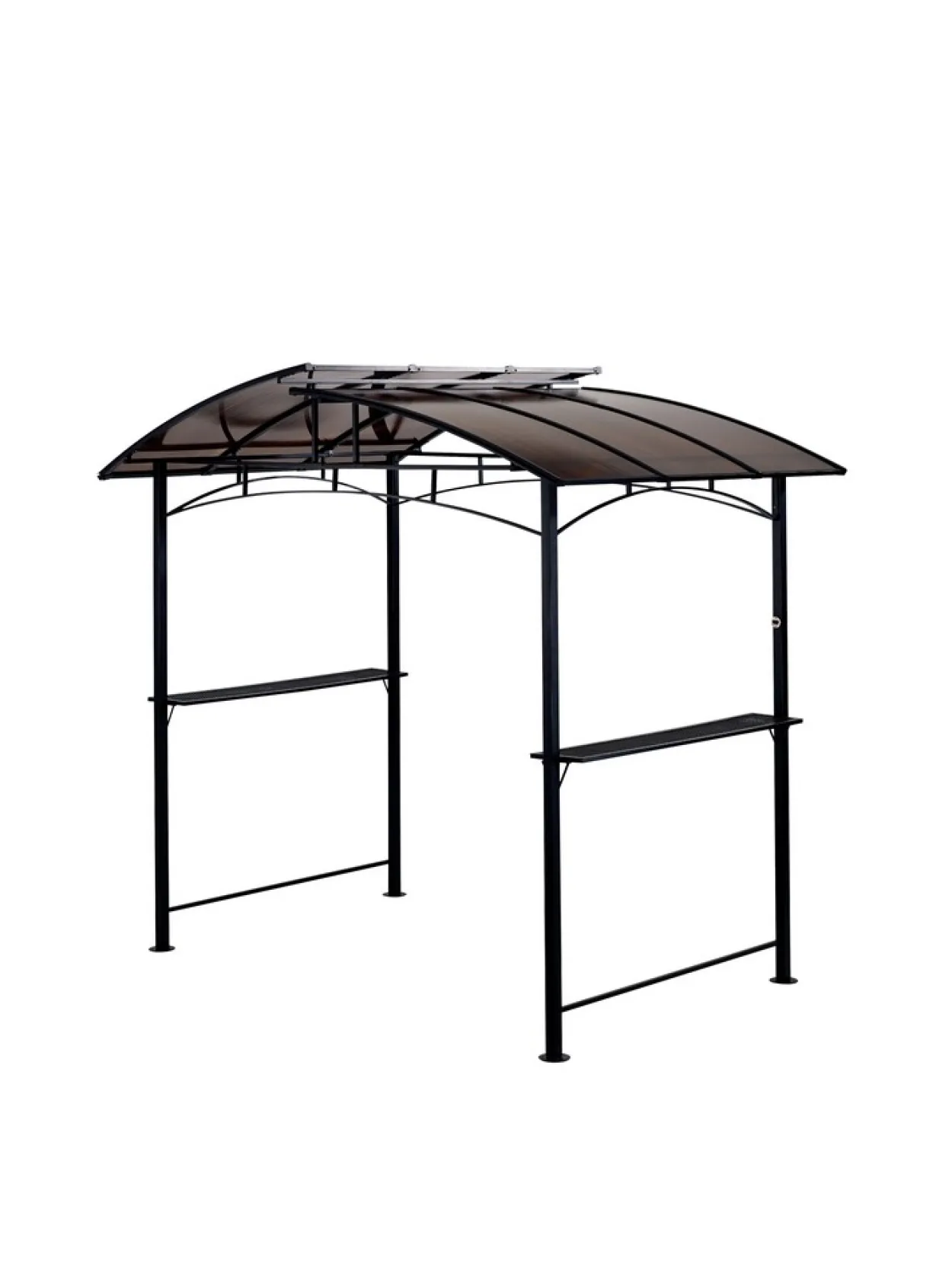 Grillpavillon aus Aluminium, ca. 163 x 243 x 235 cm - Anthrazit